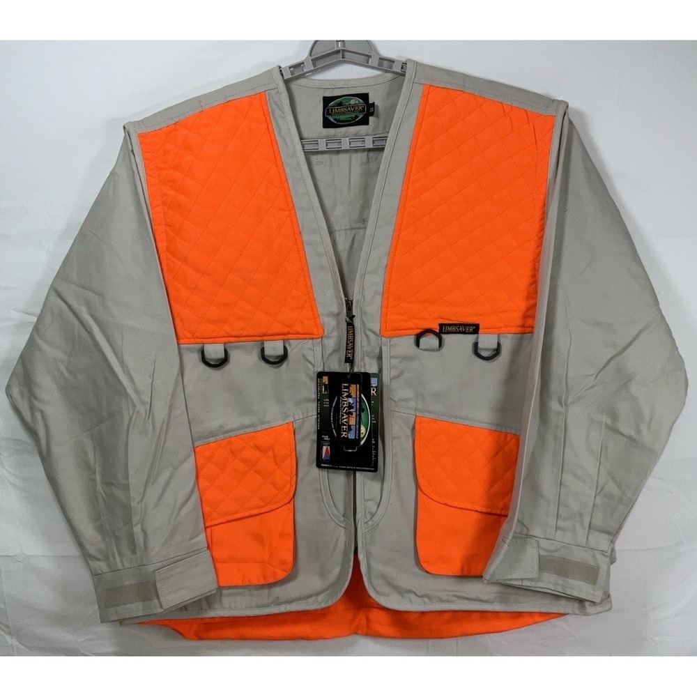 NWT Men's Limbsaver Recoil Protection Long‎ Sleeve Hunting Jacket Tan/Orange XXL